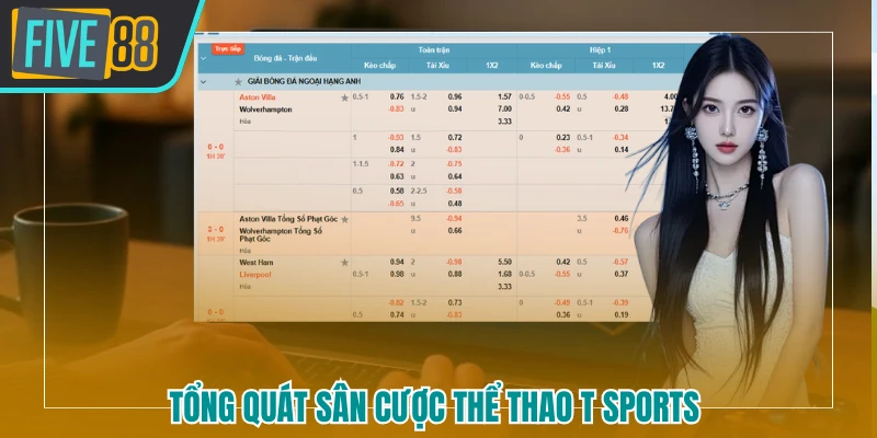 Tổng quát sân cược thể thao T sports FIVE88 